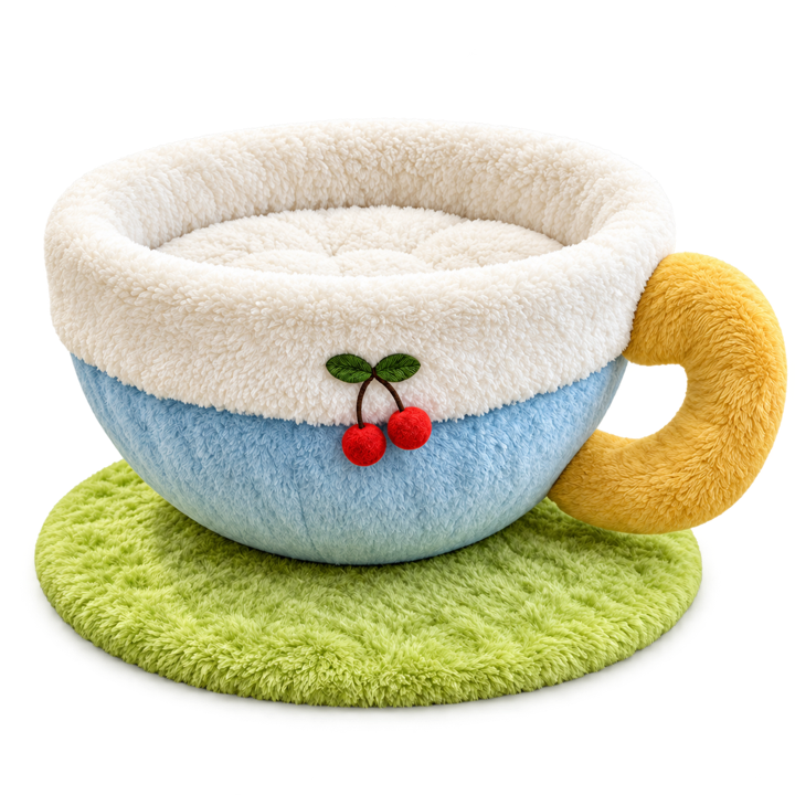 お茶の時間 ティーカップ型猫用ベッド