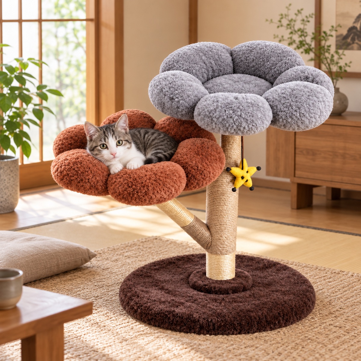 ふたつの花 キャットタワーの設置イメージ