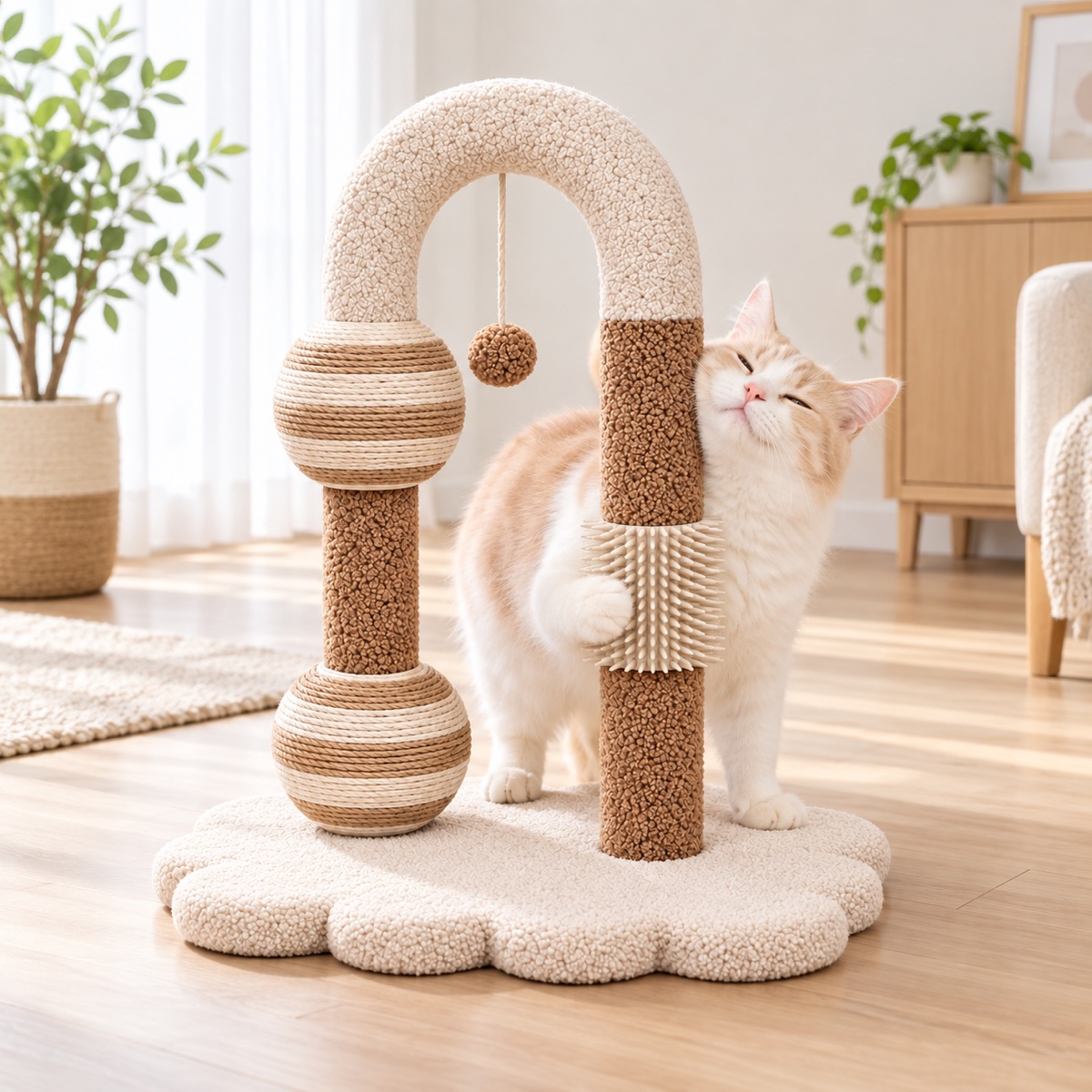 ふわりアーチ キャットタワーの設置イメージ