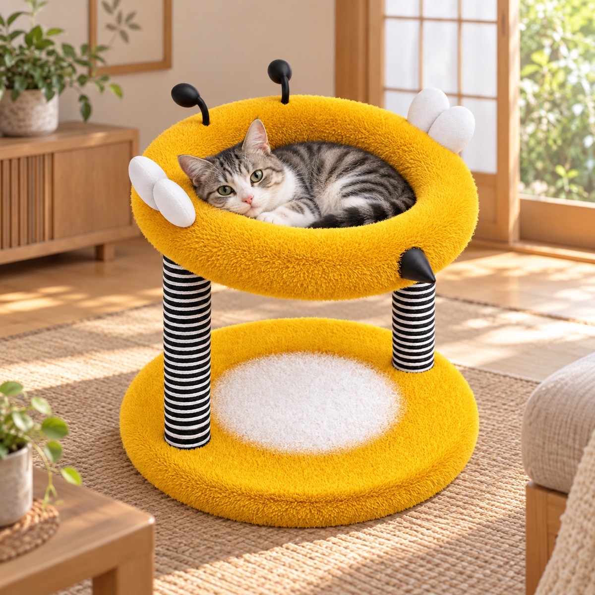 みつばち日和 キャットタワーの設置イメージ