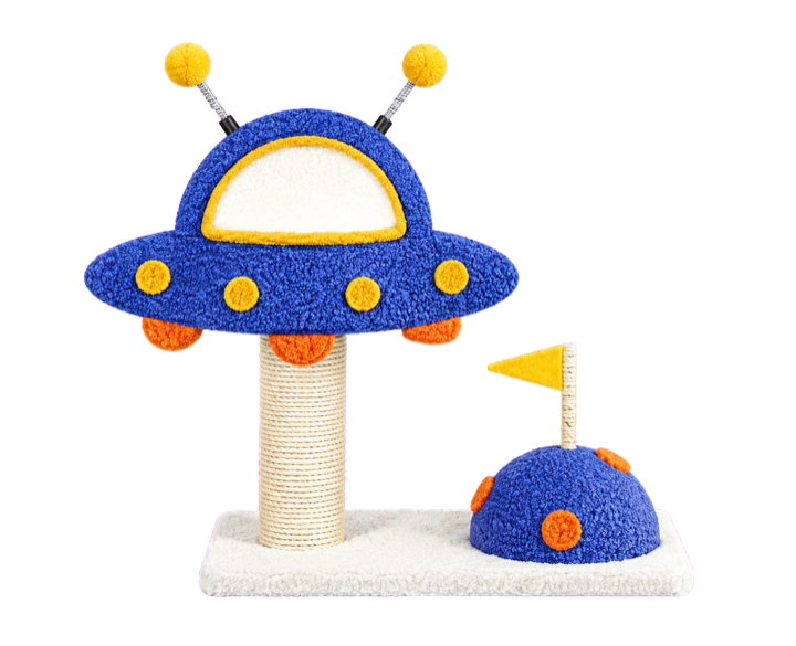 星空さんぽ UFO型キャットタワー｜ミニの設置イメージ