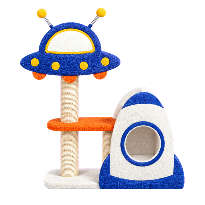 星空さんぽ UFO型キャットタワー｜ロケット